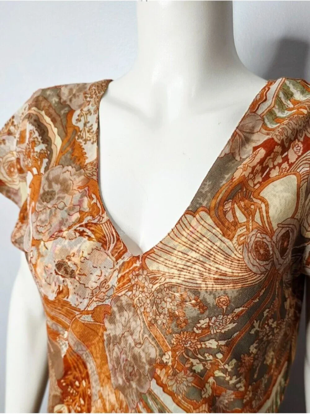 Tory Burch Reversible Bias-Cut Maxi Gown